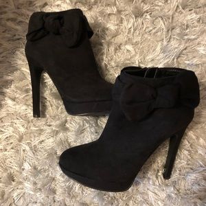 Black Suede Booties